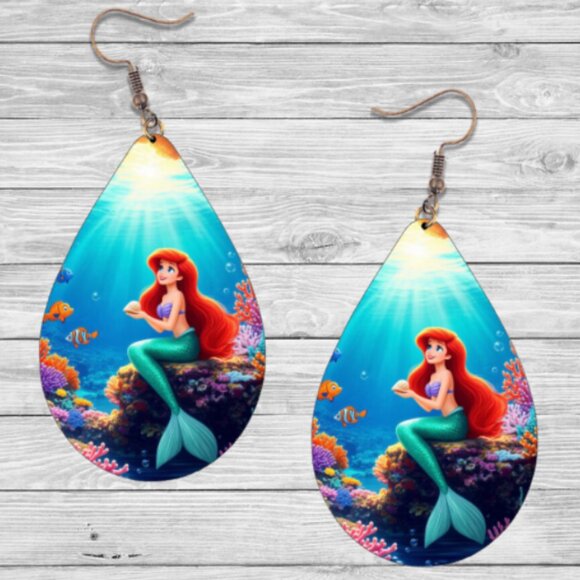 Little Mermaid Earrings- - Picture 1 of 1